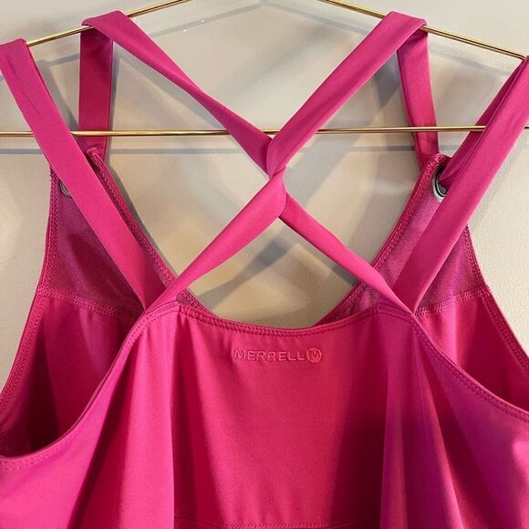 Merrell Lily Pink Athletic Sport Tank Dress UPF 50| SZ S - Picture 7 of 15